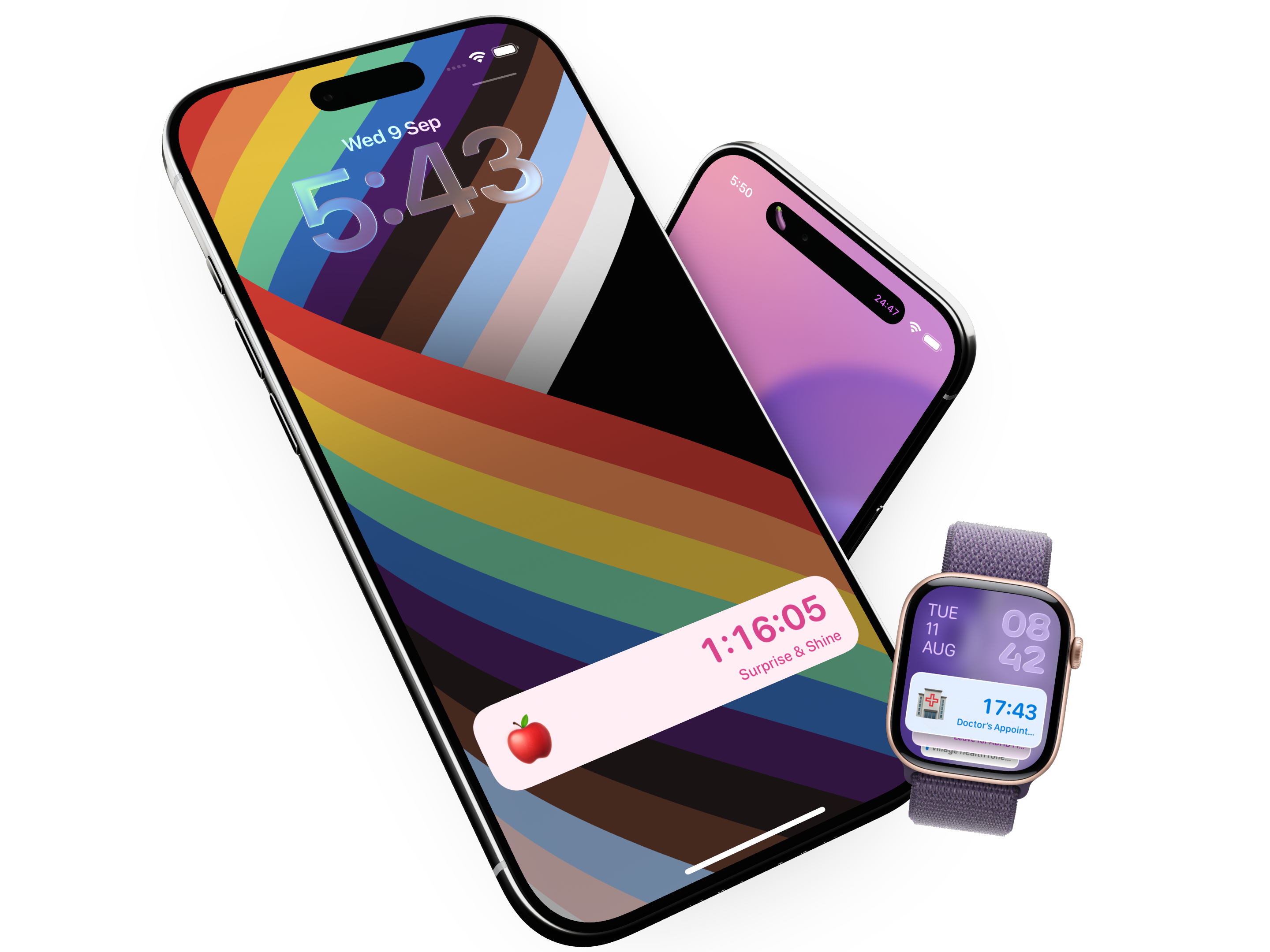Timely countdowns on iPhone and Apple Watch
